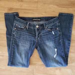 Express Stella low rise ripped Jean 6R